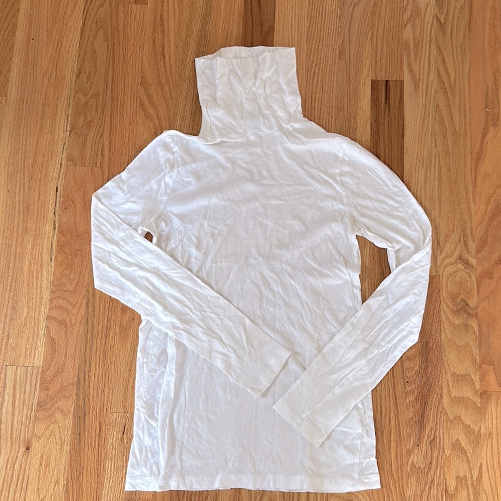 J. Crew White Turtleneck Shirt
